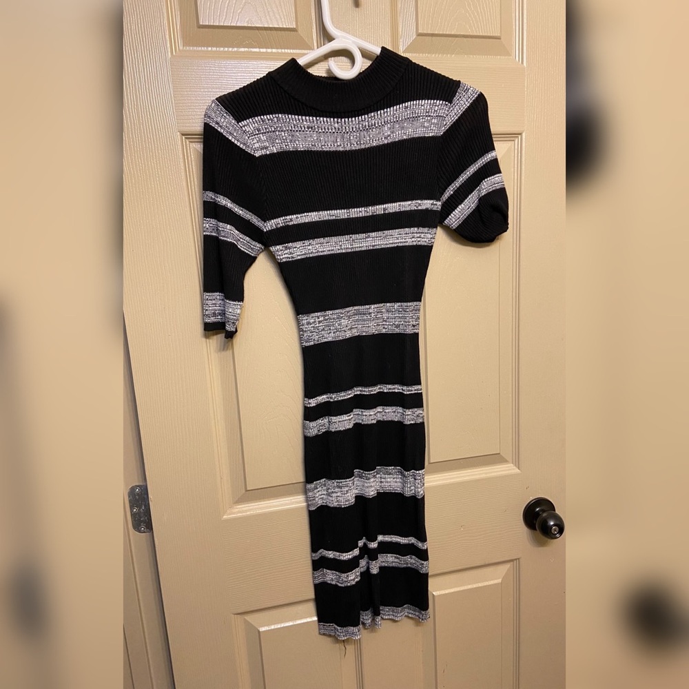 Black and white dress